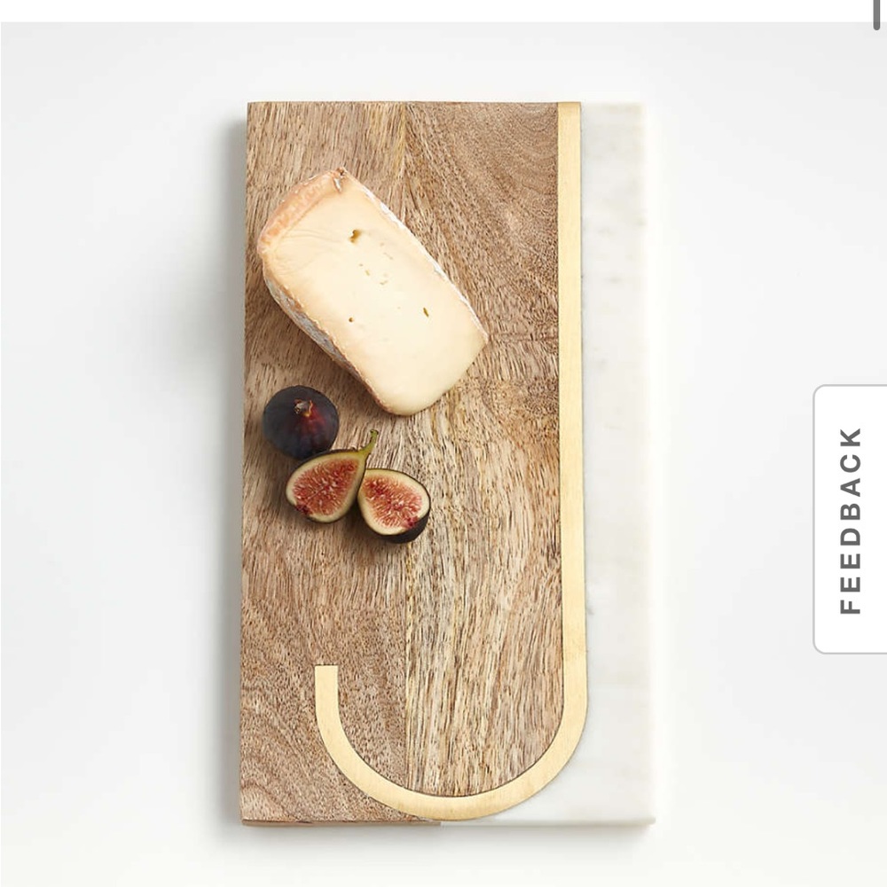 “J" Monogrammed Serving Board - Crate&Barrel
